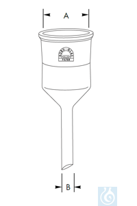 Adaptateur pour creuset filtrant, int. Ø 50 mm, pour creuset 50 ml, Robu® Adaptateur pour creuset...